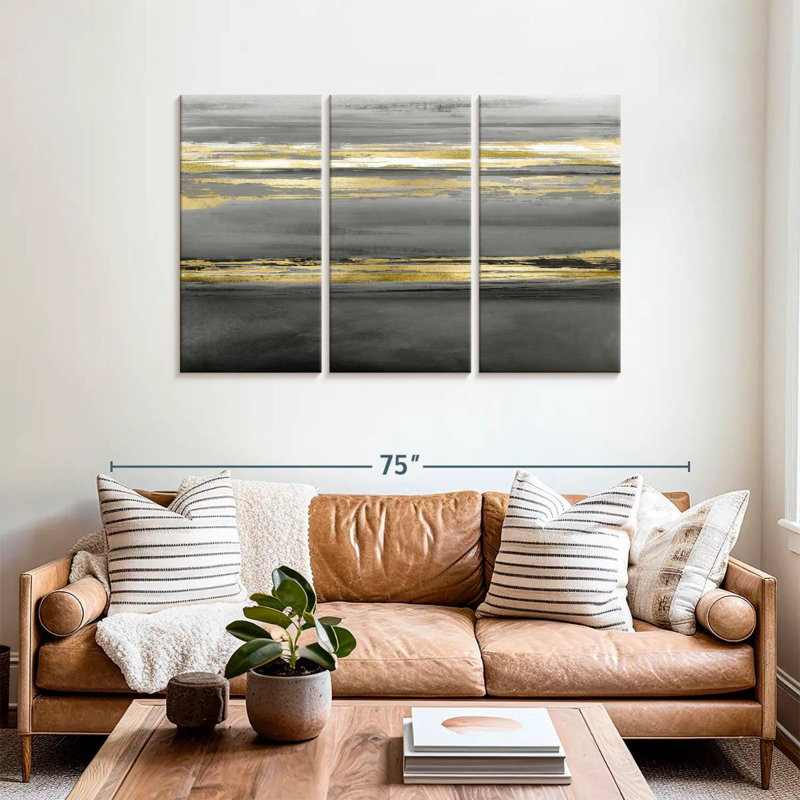 Lignes parallèles Avery à minuit, H 36 po x l 57 po