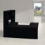 Bureau de direction en U avec huche réversible Glidden-652853599