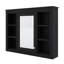 Armoire à pharmacie murale avec miroir, 6 tablettes ouvertes