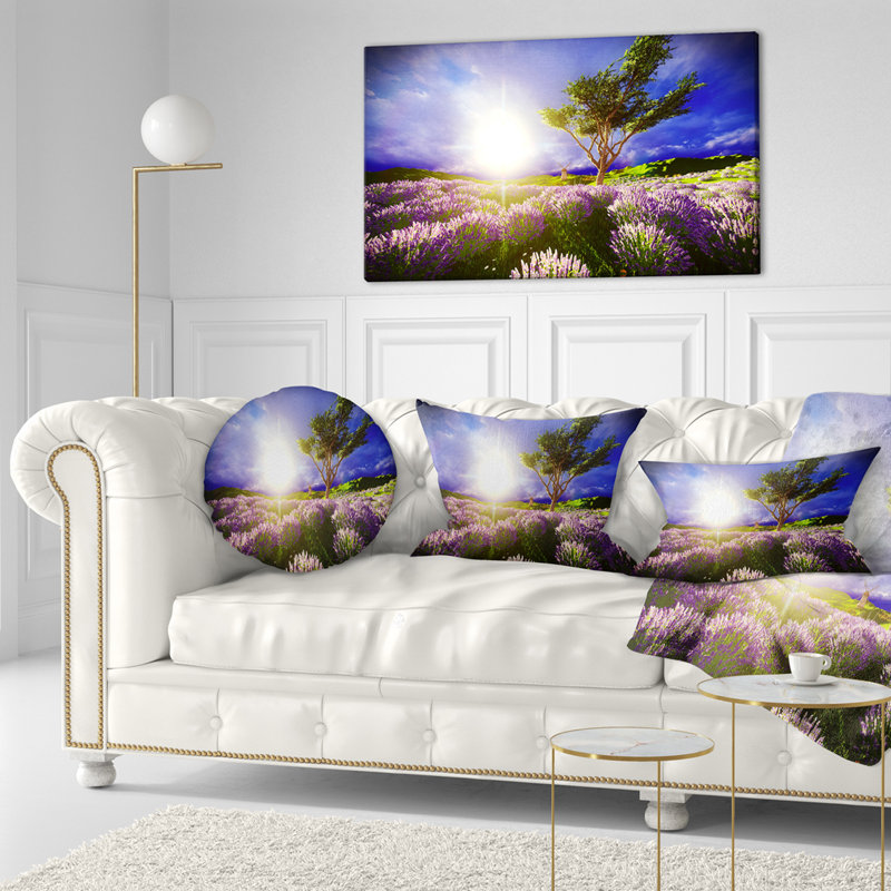 Coussin Lavande, Rectangle 12" x 20"
