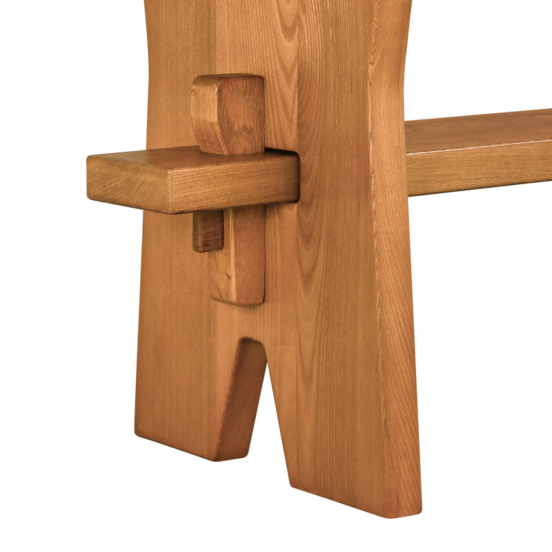 Banc de hall d'entrée en bois massif avec rangement, H 18 po x l 59 po x P 13 po