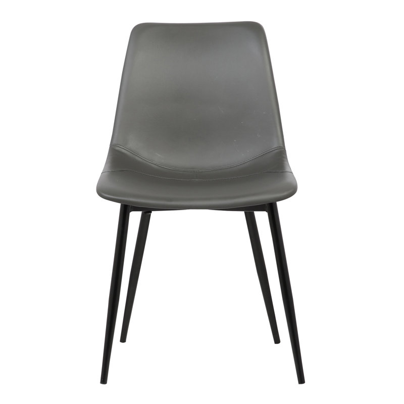 Bixler 44cm H Upholstered Side Chair, Grey