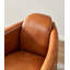 Fauteuil demi-tonneau en cuir véritable Clubhouse-113299283