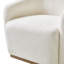 Fauteuil pivotant moderne en chenille avec base en bois massif de 35 po Berklie-1871126168