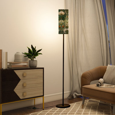  Lampe sur pied 68,5 po à fixation sur pied en métal Art Nouveau