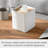 Yamazaki Home Square Reusable Tissue Box Cover Metal Container Case With Natural Wooden Lid,, Steel-69631474