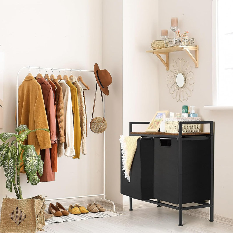 Laundry Sorter with Handles, Brown