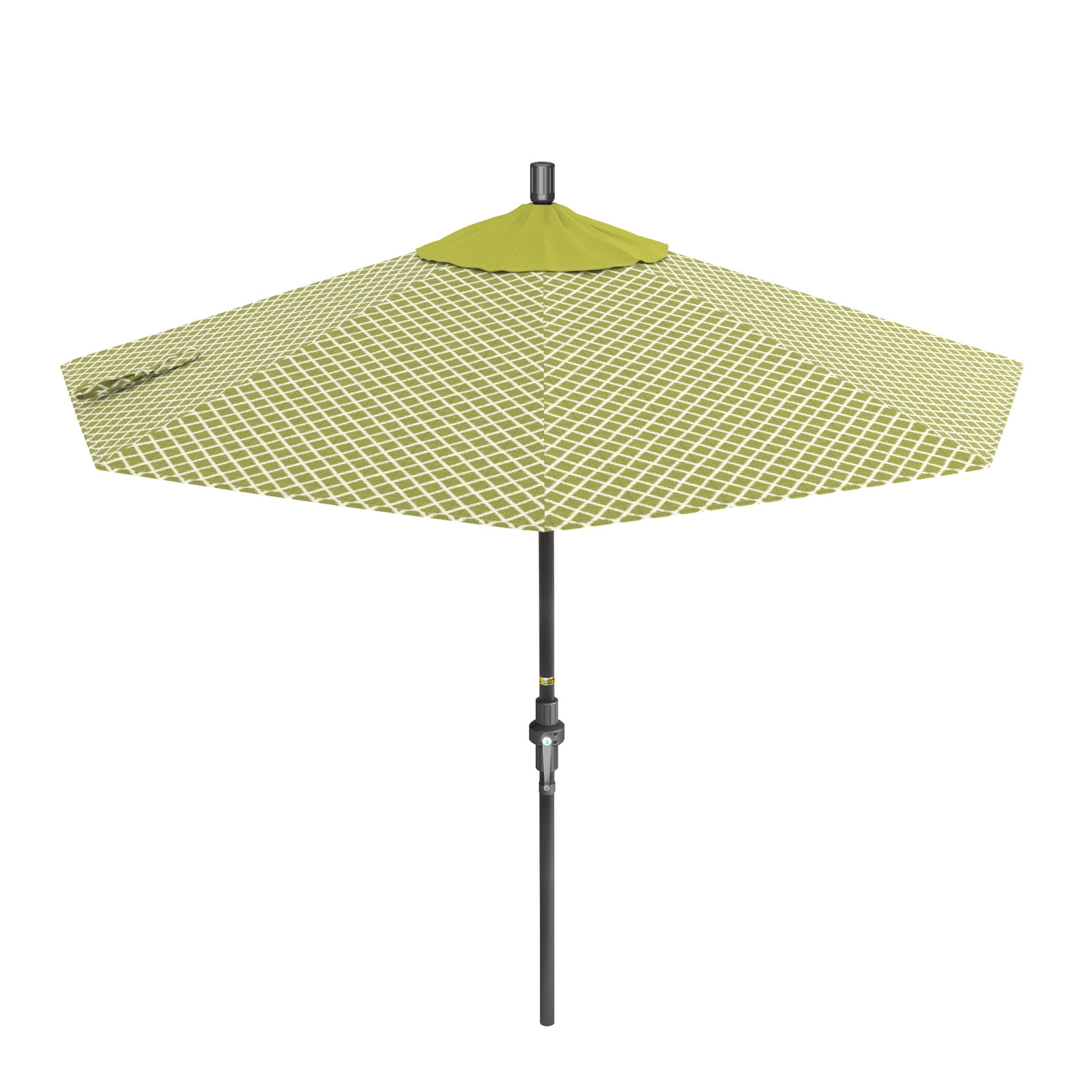 Santana 9' Umbrella, Lavalier Palm Outdura®, Gray