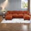 Canapé modulaire à 4 places en chenille à compression, canapé moderne en U pour la maison