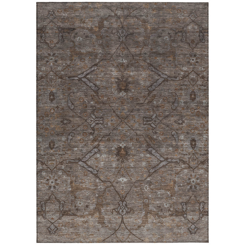 Machine Washable Indoor/Outdoor Mattis ACN2299 Global Rug, Rectangle 5' x 7'6"