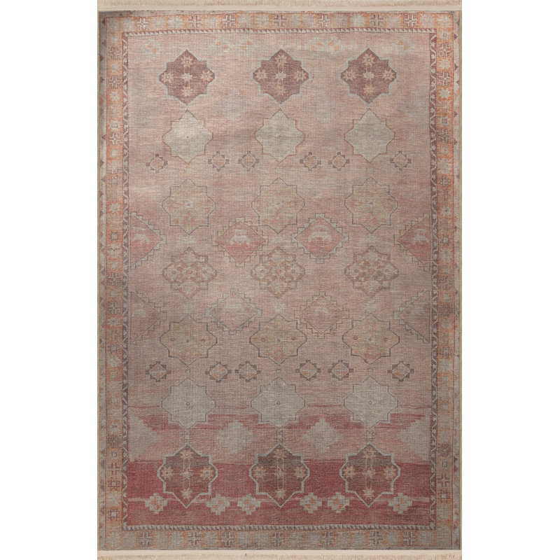 Tapis décoratif rétro à motif floral motif floral traditionnel, Rectangle 5 pi 1,02 po x 7 pi 6,55 po