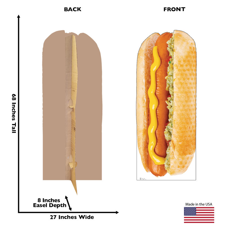 68'' Food & Beverage Cardboard Standup
