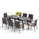 Alyah Rectangular 8 - Person 84" Long Dining Set with Cushions