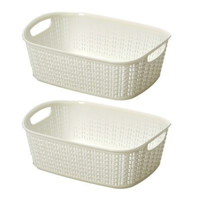 JVL Plastic Decorative Basket