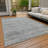 Machine Washable Indoor/Outdoor Claudian ACN1634 Gray Rug-104235981