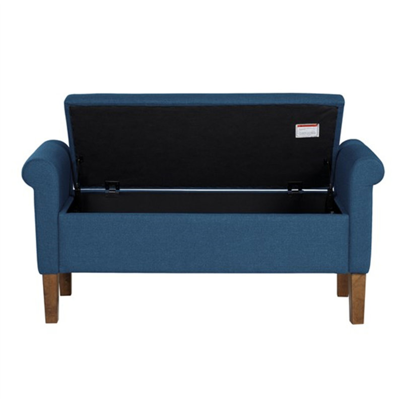Banc de rangement rembourré