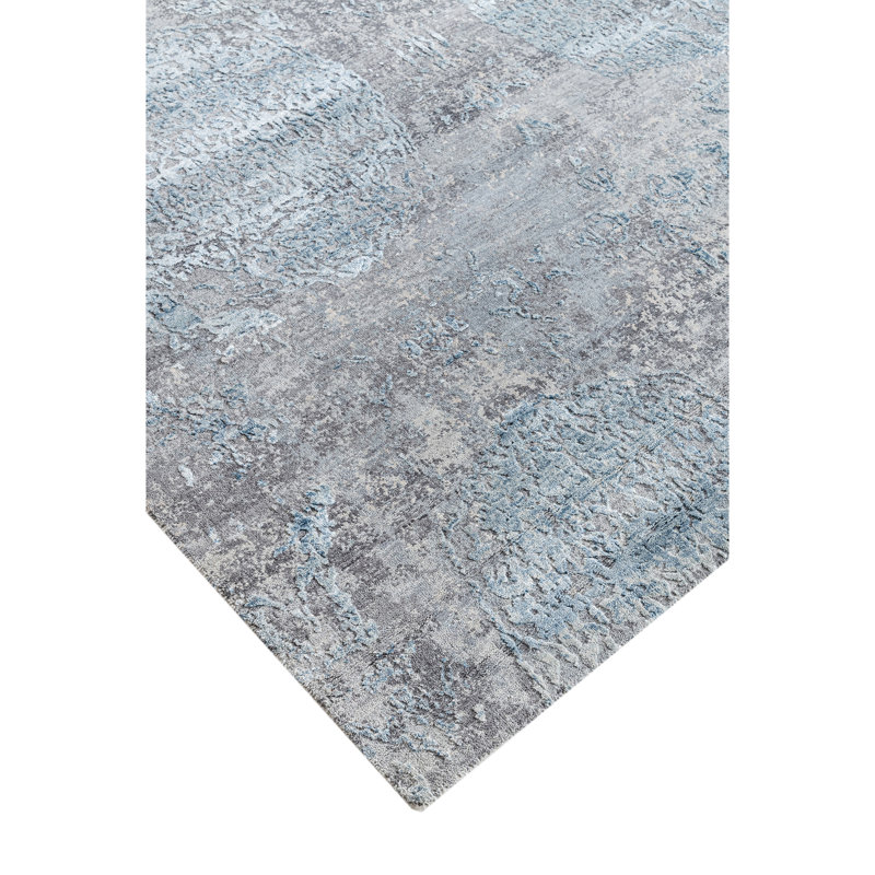 Handmade Silk and Wool Area Rug