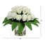 Collection de mariage 20 po Arrangement artificiel de roses et de tulipes dans un vase en verre