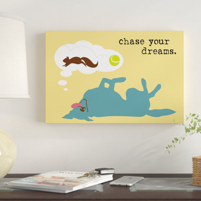 « chase rêves », impression sur toile
