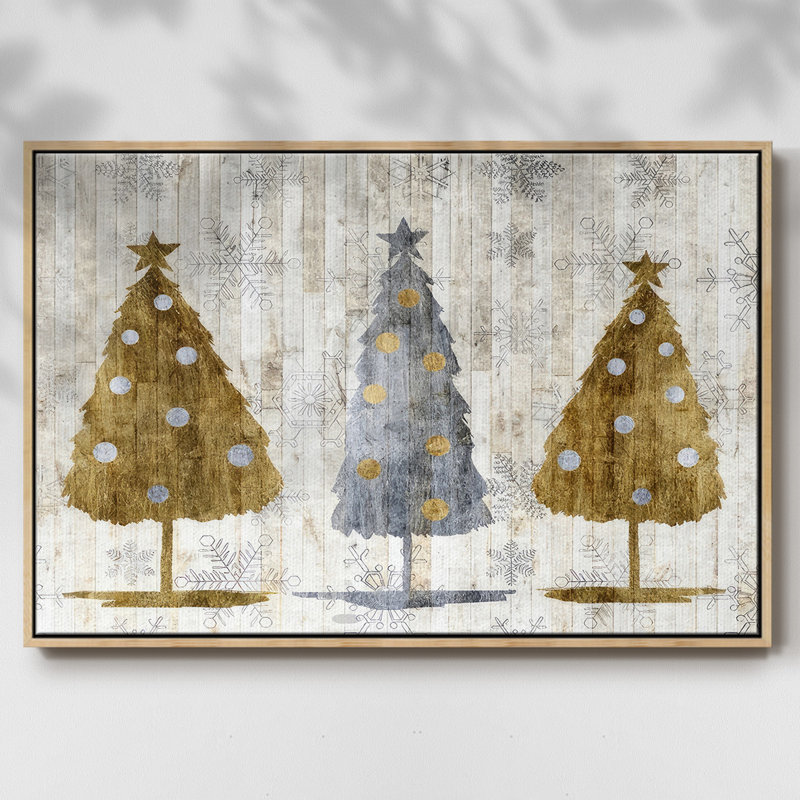 Soph Sophical Christmas Collection A, reproduction d'art sur toile, H 25 po x l 37 po x P 2 po, Bois naturel