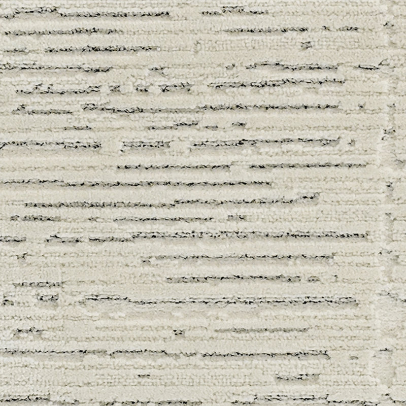 Power Loom Synthetic Fibers Abstract Area Rug in Ivory/Gray, Rectangle 7'10" x 9'10"