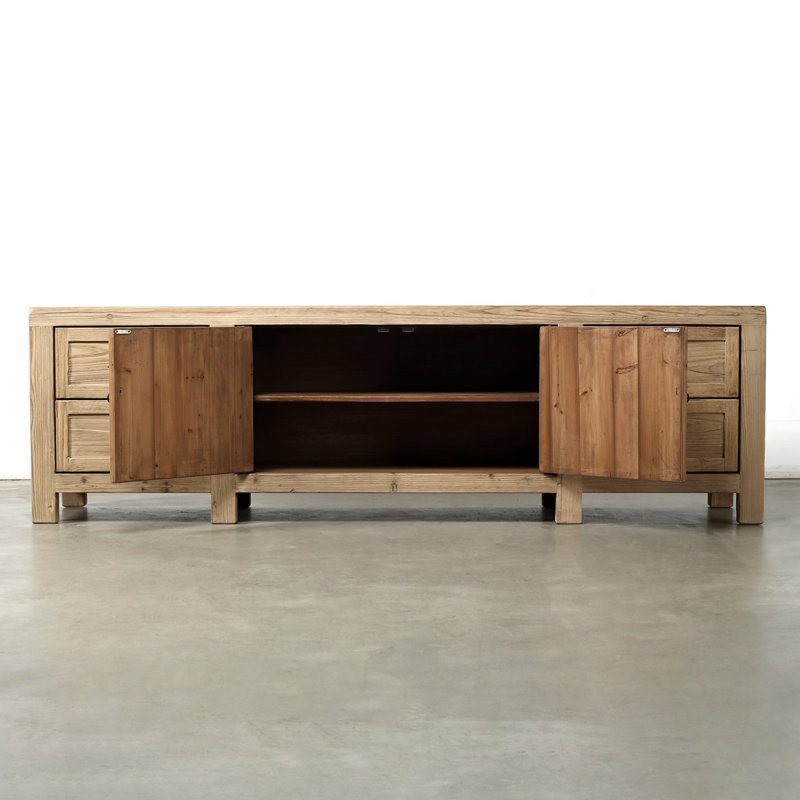 Approx.92 Inches Long Four Drawers Sideboard Weathered Natural