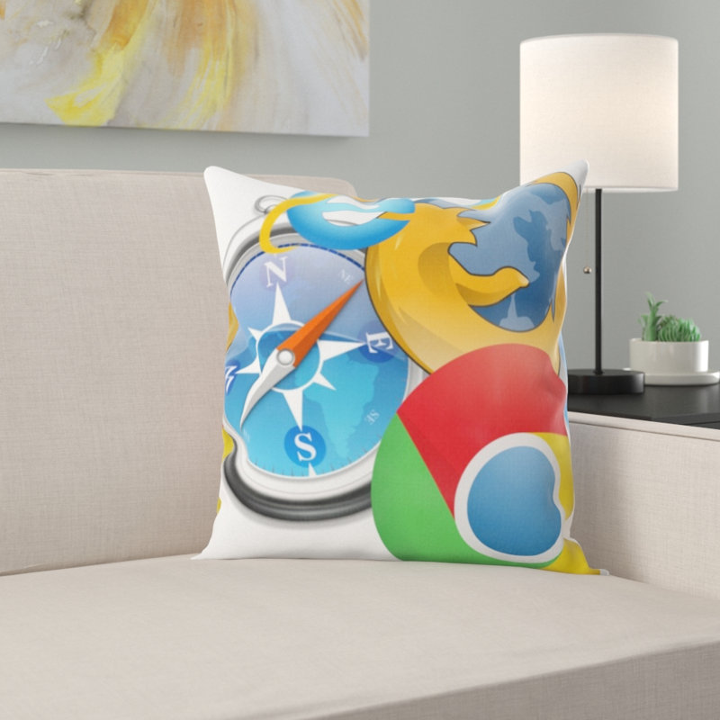 Microsuede Throw Pillow