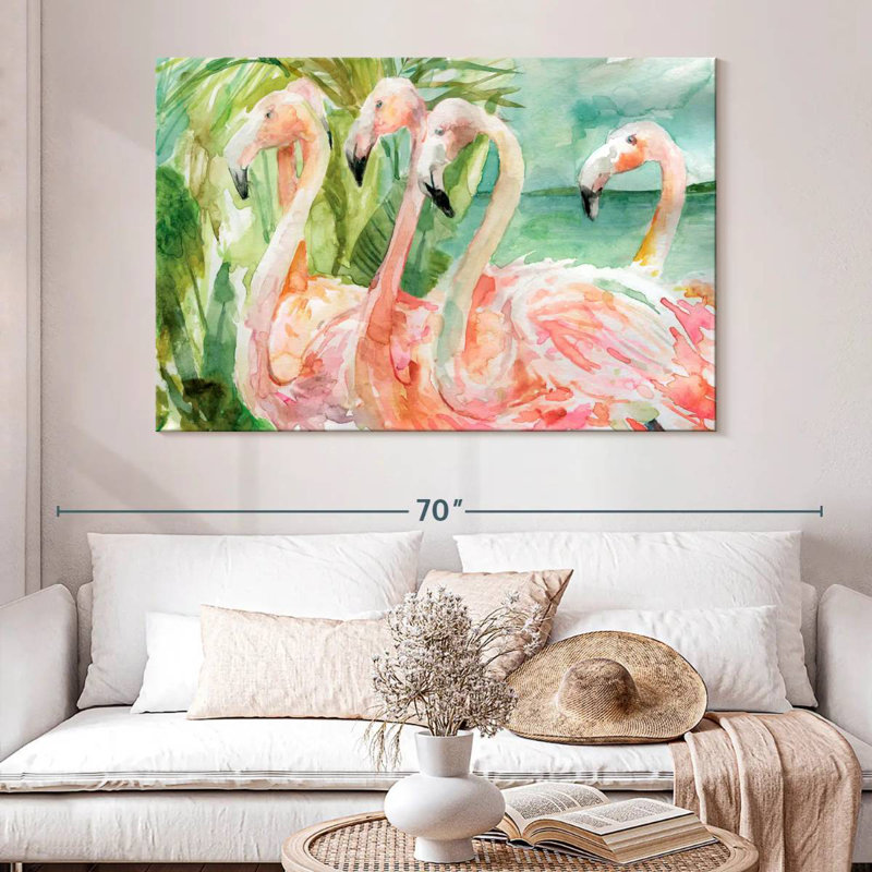 Slender Pink Ladies, 34" H x 51" W