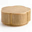 Table d'appoint en bois massif de 80 cm avec rangement pour salon et chambre