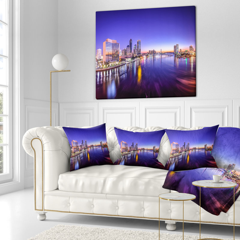 Coussin lombaire cityscape jacksonville de la floride