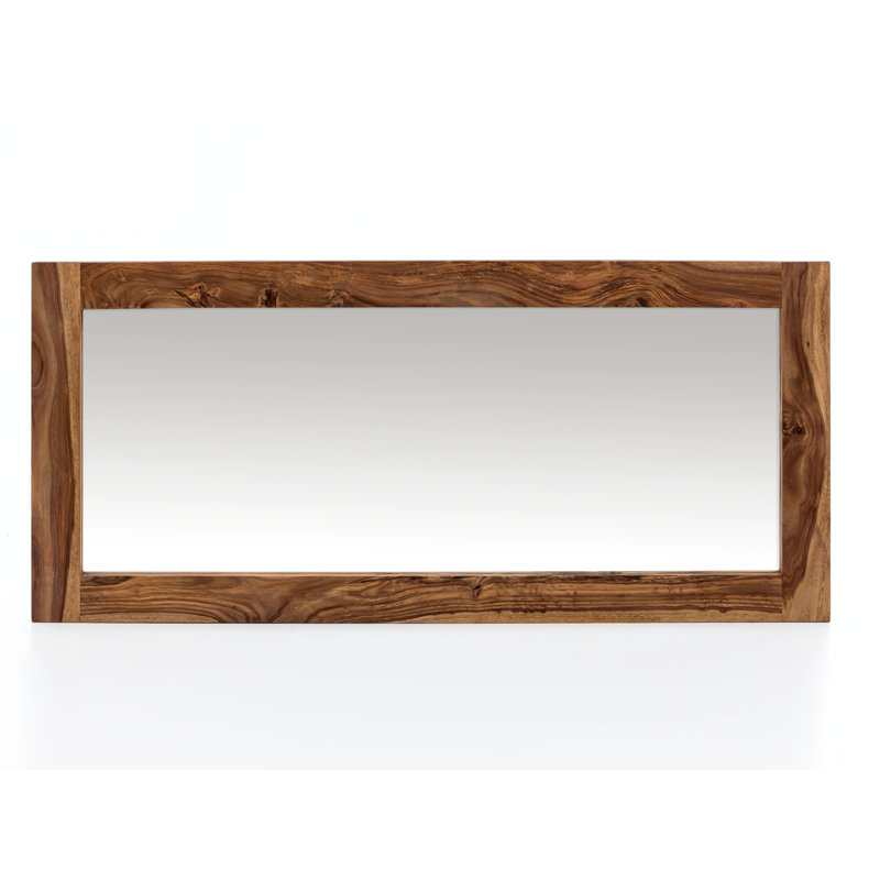 Haylee Wood Flat Wall Mirror