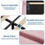 Structure de lit simple tapissier simple en velours avec tête de lit réglable, 2 tiroirs réversibles sous le lit, lumières à DEL RVB contrôlées par l'application, support à lattes de bois, aucun sommier requis, rose-174710130