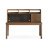 Nut-brown Rectangular Solid Wood with 2 drawers writing desk-118343217