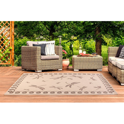 Pewitt Hand Woven 60cm X 120cm Indoor / Outdoor Area Rug