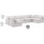 Canapé modulaire en velours 6 pièces Hinami-94482537