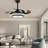 Smart Bluetooth Ceiling Fan With Dimmable Rgb Light And Music Speaker