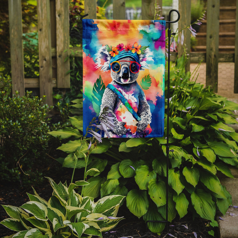 Drapeau de jardin hippie koala