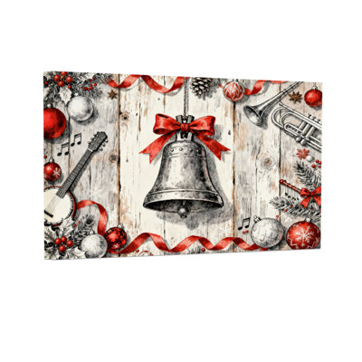 Ensemble de 3 décorations murales sur fond en bois
