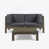 Coussin gris foncé / structure gris foncé est en rupture de stock