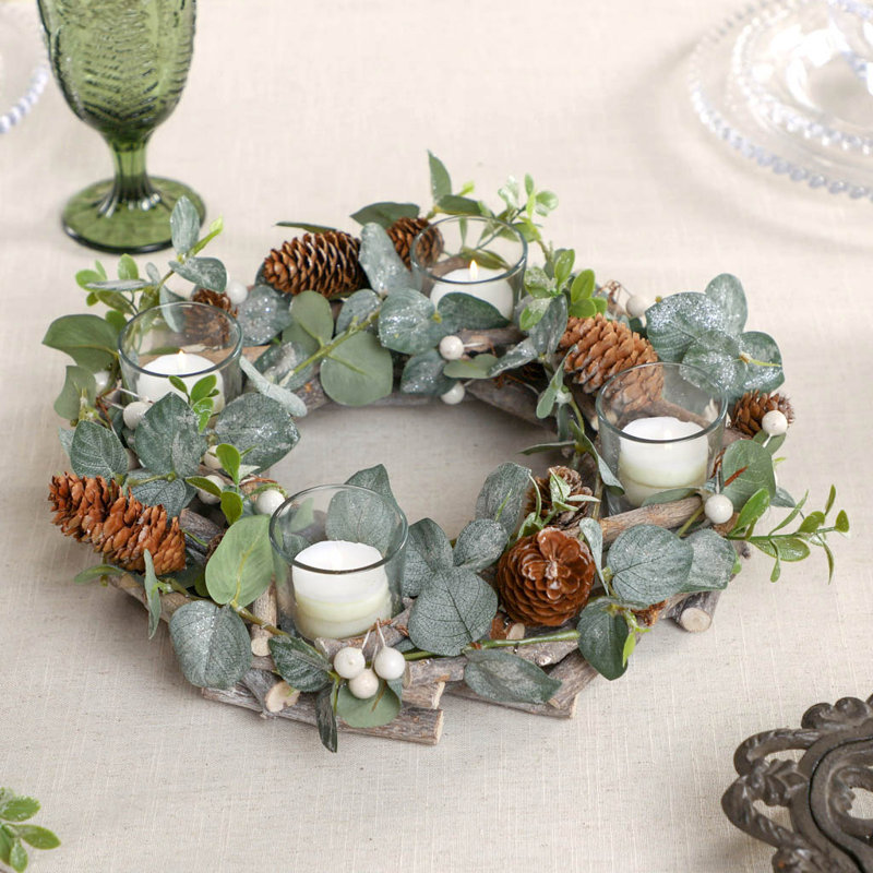 Glass Tabletop Tealight Holder