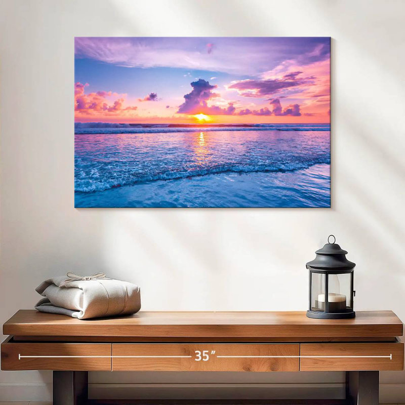 Coucher de soleil Gillard Seminyak, H 16 po x l 24 po