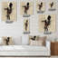 Femme jouant de la trompette jazz - horloge murale moderne-1169313909