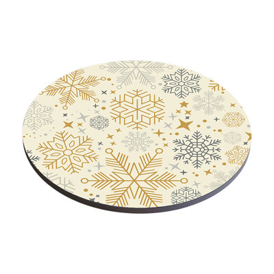Heat insulation pads Faux Leather Round Placemats , Coffee Mats, Kitchen Table Mats,, Easy To Clean Round Kitchen Table Mats