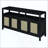 Rattan Buffet Storage Cabinet With Solid Wood Frame, Sideboard With 3-Position Adjustable Shelves For Living & Dining Rooms, No-Handle Push-To-Open Design-901563695