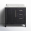 Meuble-lavabo sur pied simple 36 po avec plateau Langosta-1874325351