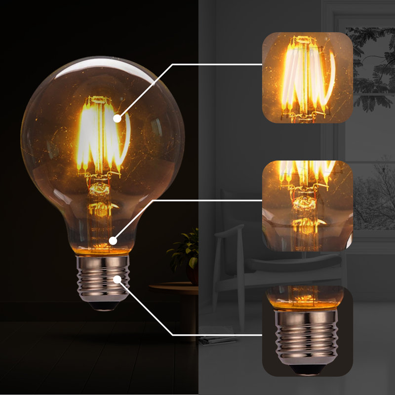Globe 95 Dimmable LED E27 Screw Bulb 4W
