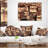 Abstract Golden Blocks - Abstract Printed Pillow