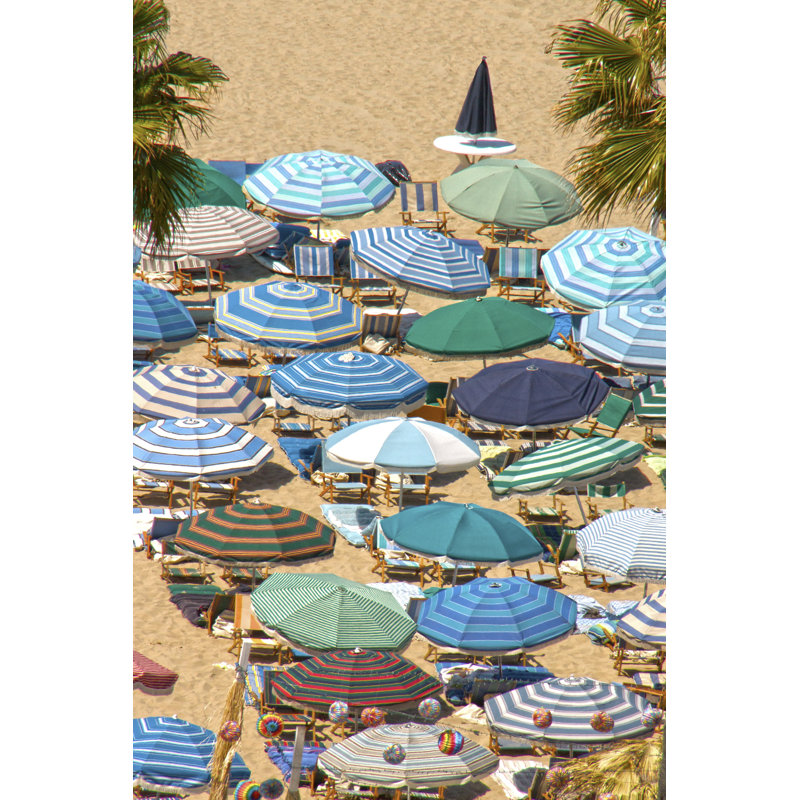 Umbrellas II by Sally Linden - Wrapped Canvas Painting, 30cm H x 20cm W x 3.8cm D