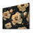 Black Beige Midnight Peonies II - Peonies Wood Wall Decor - On Natural Pine Wood-1526819782