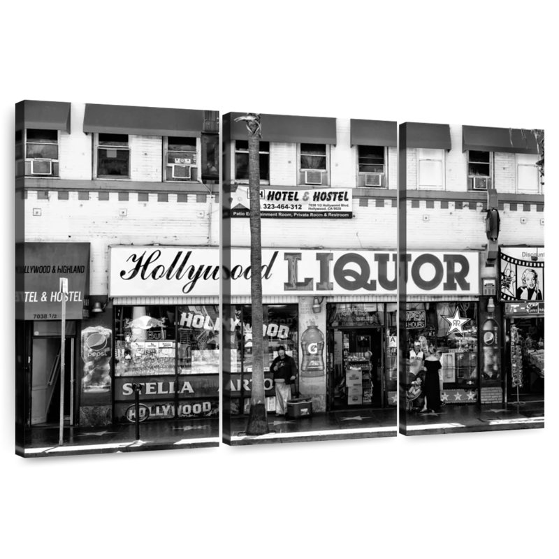 Sirpi Black California - Hollywood Liquor, H 28 po x l 45 po